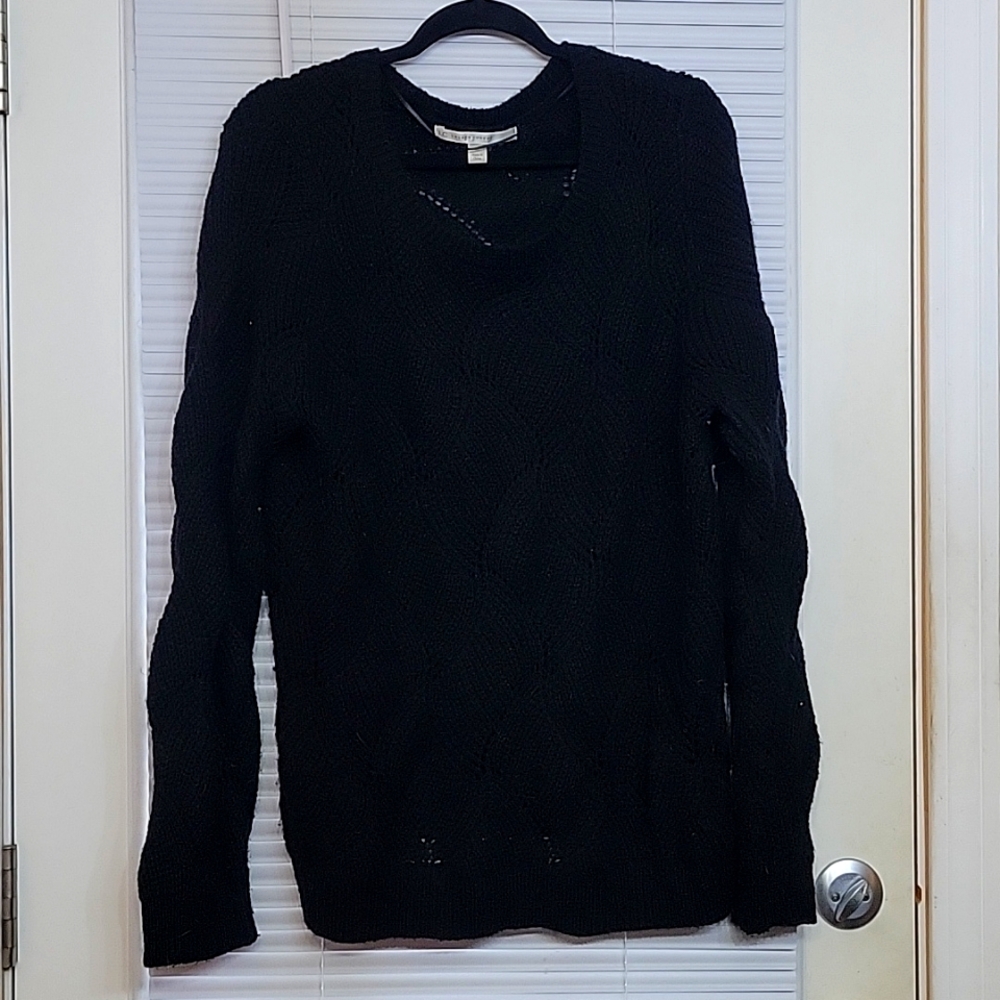 Lauren Conrad Black Knit Wool Sweater XL